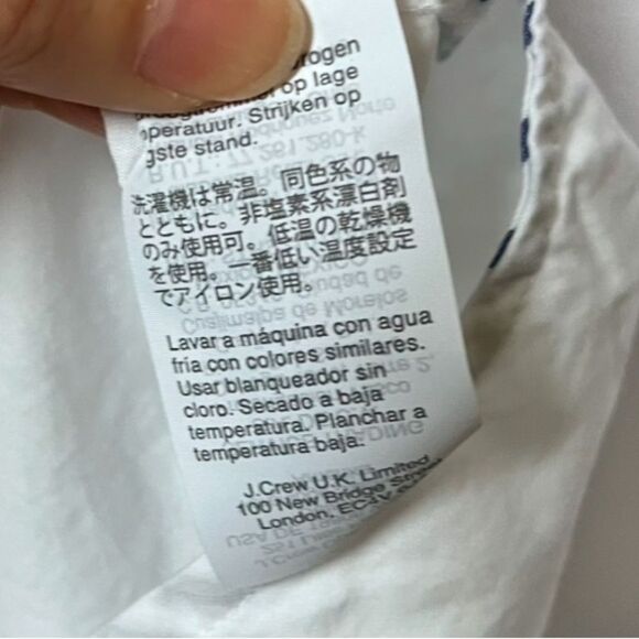 Thomas Mason for J.Crew Tunic in Mixed Stripe in Blue and White S - Picture 9 of 11